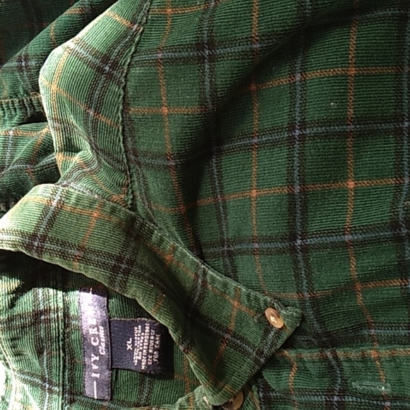 Mens XL Ivy Crew green corduroy button down casual Christmas 🎄 - Picture 4 of 4